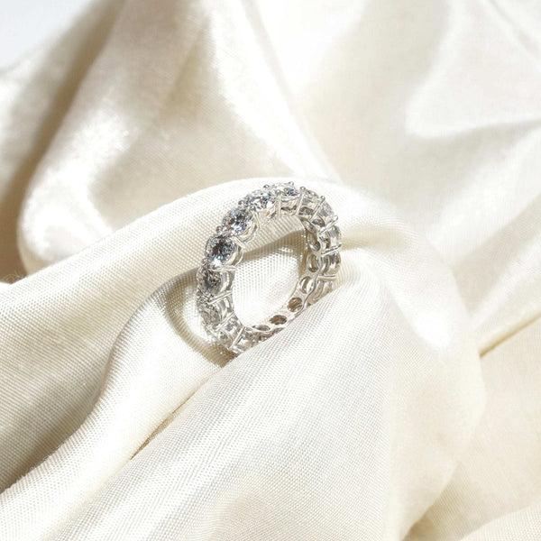 Teesta Stone Rings Celestial Spark Adjustable Moissanite Diamond Solitaire Ring 8.5 Carat