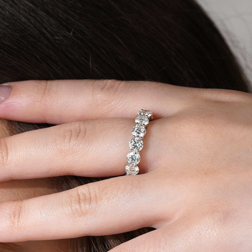 Teesta Stone Rings Celestial Spark Adjustable Moissanite Diamond Solitaire Ring 8.5 Carat