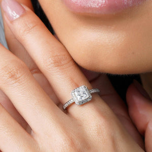 Teesta Stone Rings Cherish Forever Adjustable Lab Grown Moissanite Diamond Ring 1.0 Carat