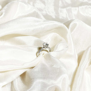 Teesta Stone Rings Symbolising Love Adjustable Lab Grown Moissanite Solitaire Diamond Ring 1.0 Carat