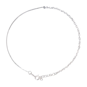 Teesta Teesta 925 Silver Dual Chain Anklet